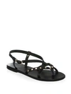 ANCIENT GREEK SANDALS Strappy Leather Flat Sandals
