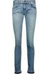 Rag & Bone Woman Dre Mid-rise Slim-leg Jeans Mid Denim In Mid Denim