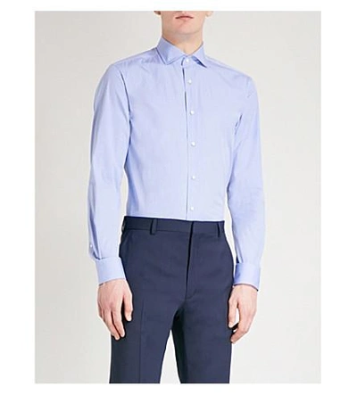 Ralph Lauren Regular-fit Cotton Shirt In Lt Blue
