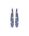 SUTRA ELONGATED BLUE SAPPHIRE & DIAMOND EARRINGS,PROD206460177