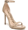Sam Edelman Women's Ariella High-heel Ankle Strap Sandals In Nude Patent Leather