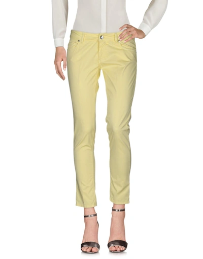 Entre Amis Casual Trousers In Yellow