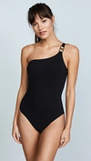 TORY BURCH GEMINI LINK ONE SHOULDER ONE PIECE