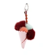 FENDI FOX FUR ICE CREAM CHARM,P000000000005844388