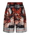 MENG SILK FLORAL PRINT LOUNGE SHORTS,P000000000005849226