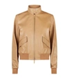 THE ROW LEATHER BOMBER JACKET,P000000000005848374