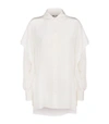 DIANE VON FURSTENBERG Ruffle Trim Silk Shirt,P000000000005815692