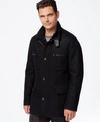 Cole Haan Four-pocket Car Coat In Black