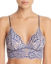 Cosabella Pret Longline Triangle Bralette In Navy Blue