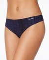 Calvin Klein Invisibles Thong D3428 In Mysterious Skin