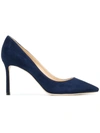 Jimmy Choo Romy 85 Thin-sole And Shallow High Heels In Blue