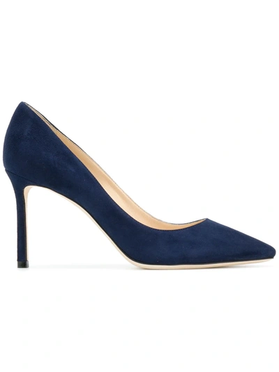 Jimmy Choo Romy 85mm Pumps In Blue