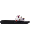 SOPHIA WEBSTER SOPHIA WEBSTER DINA JEWEL POOL SLIDES - BLACK,DINASPS1803912471942