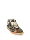 MAISON MARGIELA Embroidered Leather Sneakers