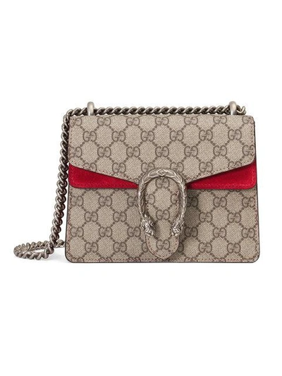 Gucci Dionysus Gg Supreme Mini Bag In Neutrals