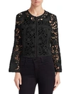 EDWARD ACHOUR Lace Bolero Jacket