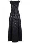 TALBOT RUNHOF NORALEE FIL COUPÉ WOOL BLEND GOWN