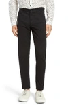 Vince Soho Five-pocket Stretch-cotton Pants In Black