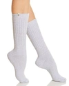 Ugg Rib Knit Crew Socks In Ice Blue