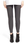 Eileen Fisher Washable Crepe Slim-leg Ankle Pants In Bark