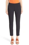 Lafayette 148 Fundamental Bi-stretch Stanton Cropped Pants In Black