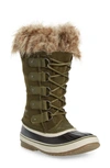 Sorel 'joan Of Arctic' Waterproof Snow Boot In Nori/ Dark Stone