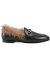 GUCCI Gucci Jordaan fur loafer,496626DMB9012562361