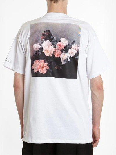 Raf Simons New Order Print Cotton Jersey T-shirt In White