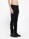 ANN DEMEULEMEESTER ANN DEMEULEMEESTER MEN'S BLACK DESTROYED JEANS