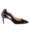 JIMMY CHOO Saga 65 leather and suede cutout courts