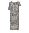 VIVIENNE WESTWOOD Striped Draped Dress Blue,89837