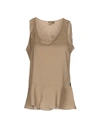 Brunello Cucinelli Tops In Dove Grey