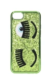 Chiara Ferragni Flirting Glitter Iphone S7plus Case In Green