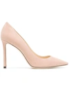 Jimmy Choo `romy 100` Pumps In Pink & Purple