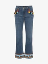 ETRO ETRO JEANS WITH TASSELS AND EMBROIDERY,17970940812474262