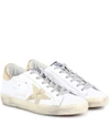 GOLDEN GOOSE SUPERSTAR LEATHER SNEAKERS,P00294162-8