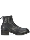 GUIDI ZIPPED ANKLE BOOTS,PL1HORSEFGBLKT12547269