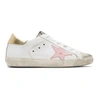 Golden Goose Superstar Pink Star Low-top Sneakers In White