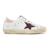 GOLDEN GOOSE GOLDEN GOOSE WHITE AND PINK SUPERSTAR SNEAKERS,G32WS590.E75