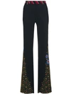 ETRO HIGH WAIST EMBROIDERED FLARED TROUSERS,17636942612474247
