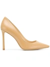 JIMMY CHOO ROMY 100 PUMPS,ROMY100KID12545684