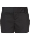 Alice And Olivia Dylan High-waisted Shorts In Black