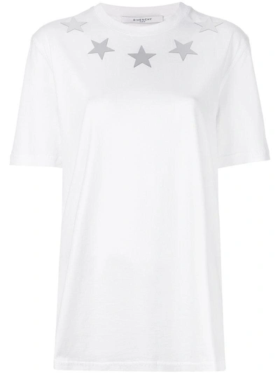 Givenchy T-shirt Mit Metallic-sternen In White
