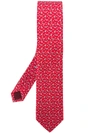 FERRAGAMO dog print tie,68214112555575