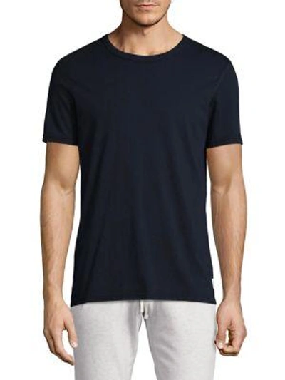 Reigning Champ Cotton Tee In Navy