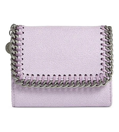 Stella Mccartney Falabella Small Continental Wallet In Lilac