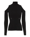 MUGLER Embellished Cold Shoulder Turtleneck,18R2PU02021058