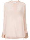 KACEY DEVLIN KACEY DEVLIN V-NECK BLOUSE - PINK & PURPLE,KD7TDVLSBMP12558647