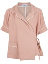 Olympiah Wrap Style Shirt In Pink