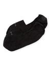 Pantherella Seville Stretch Cotton-blend No-show Socks In Black